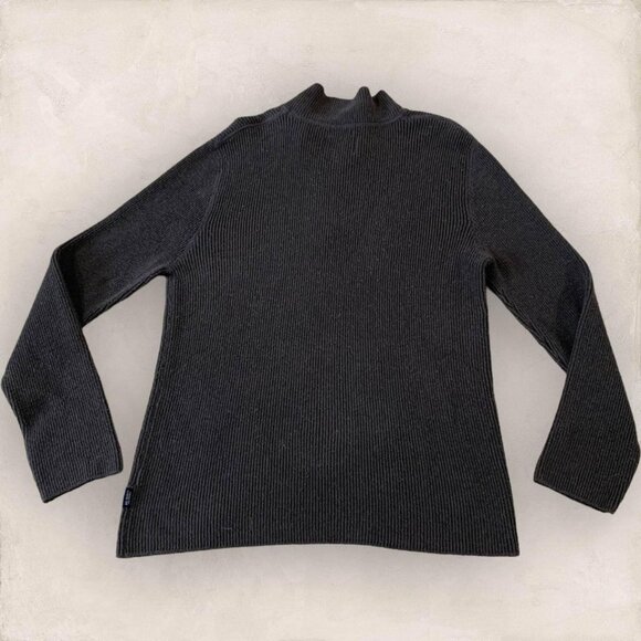 American Eagle 1/4 Zip Sweater Men’s Size Large Green Cotton Pullover Outdoors - Picture 5 of 5